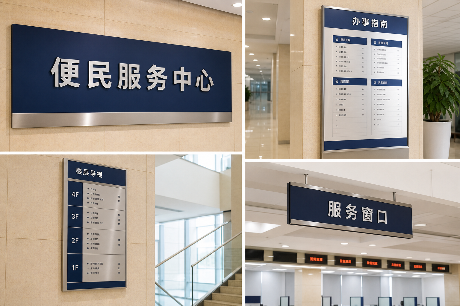 政府单位标识导视服务场景示意图